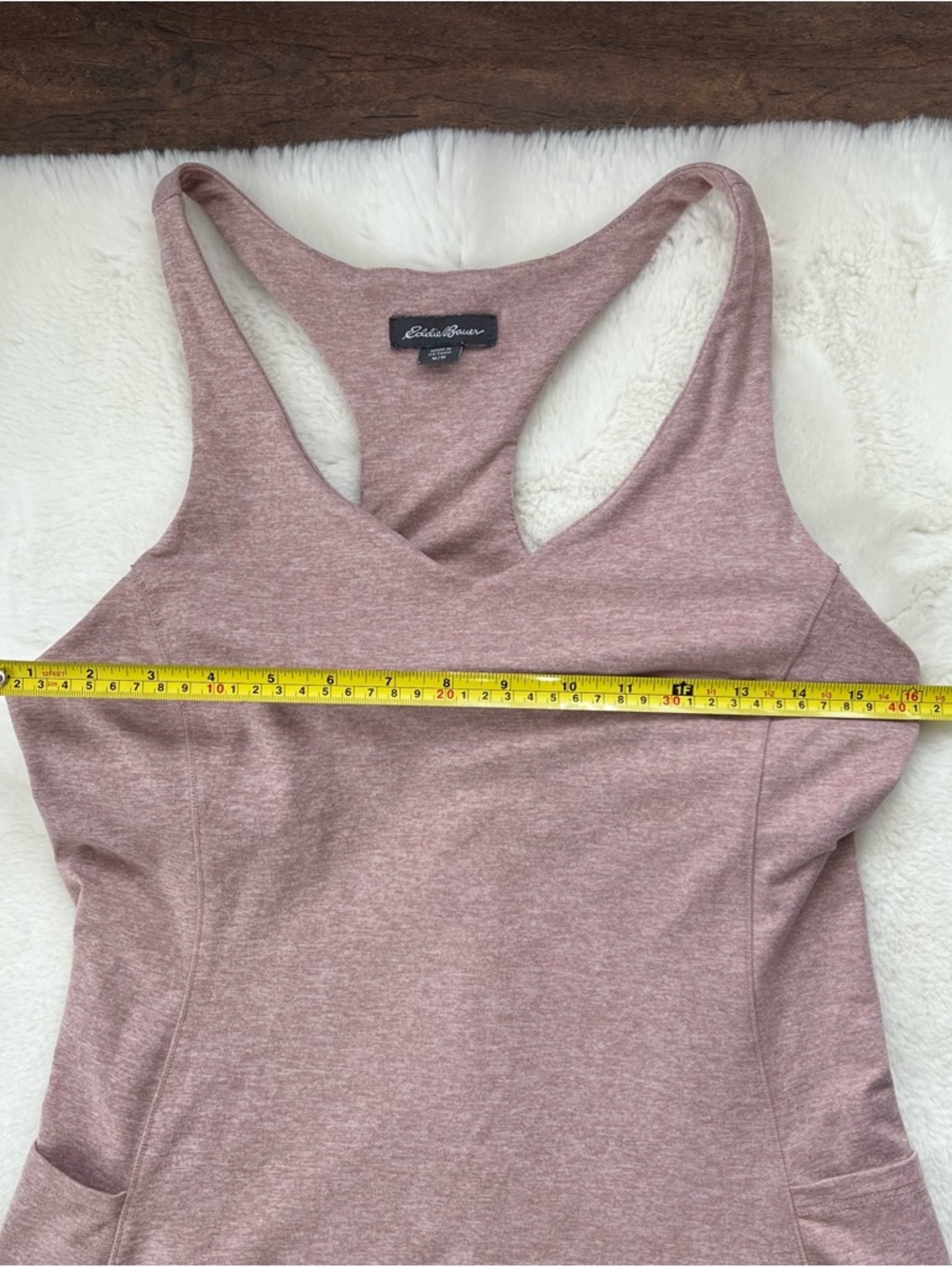 Eddie Bauer Coastal Breeze Active Dress Racerback Dusty Rose Size Medium - Picture 13 of 14